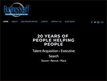 Tablet Screenshot of businesstaff.com